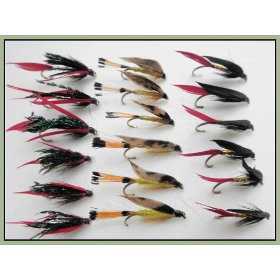 Sea Trout flies, mixed pack fly fishing Troutflies UK